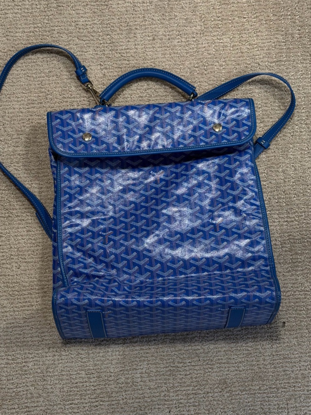 Blue Patterned Women's Shoulder Bag
